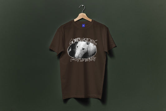 Green Gardens - Thistlesifting T-Shirt on Brown