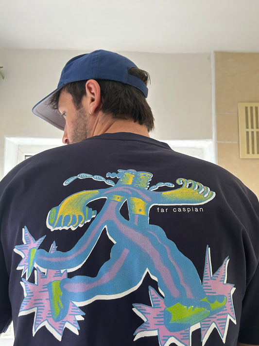 Far Caspian - Runner T-Shirt (Back Print)